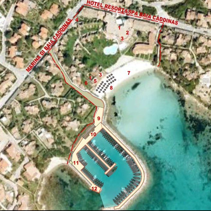 Servizi della Marina di Baia Caddinas